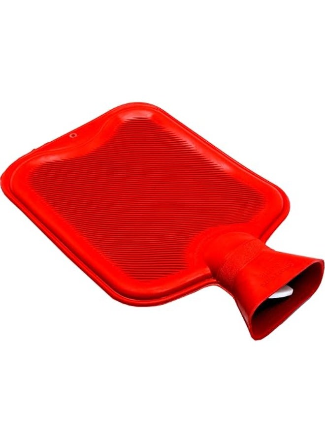 قربة المياه الساخنة سمارت كير كلاسيك – مطاط متميز لتسكين الآلام والراحة الفورية، الإصدار الأحمر - Image 1